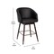 Flash Furniture 26" Black LeatherSoft Barstool with Wood Legs, PK 2 2-AY-1928-26-BK-GG - alternate 9